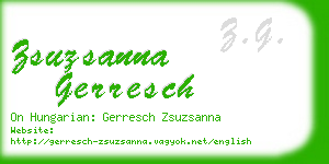 zsuzsanna gerresch business card